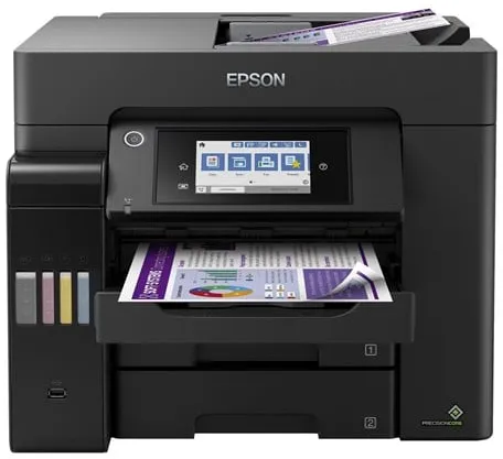 Epson EcoTank ET-5850 All-in-One Tintenstrahldrucker Multifunktion mit Fax - Farbe - Tinte