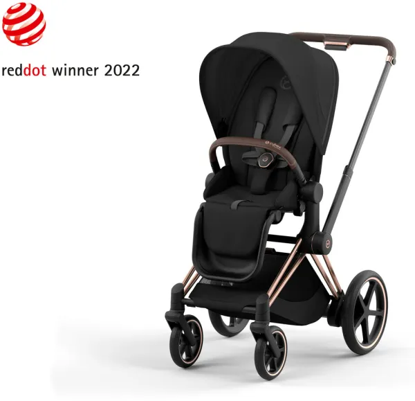 ePriam Kinderwagen 2023 - Sepia Black/Roségold