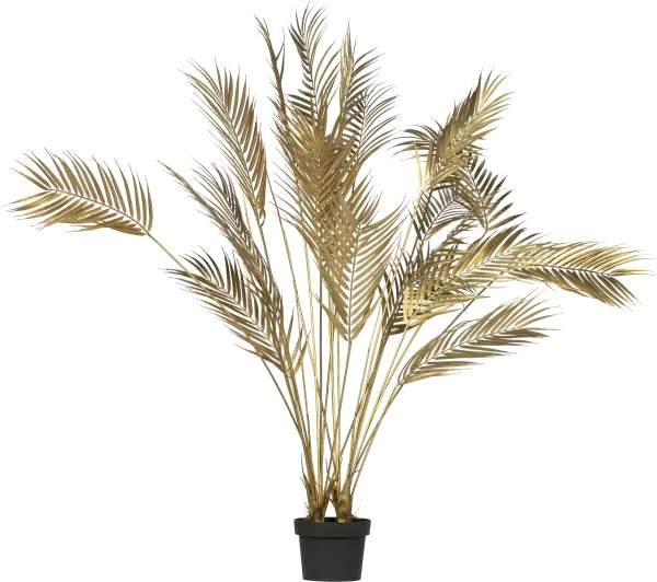 WOOOD Palm Kunstpflanze - gold Polyester (H:110)