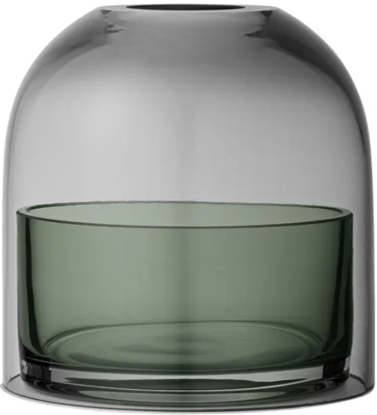 AYTM TOTA Laterne für Teelichter Schwarz/Forest