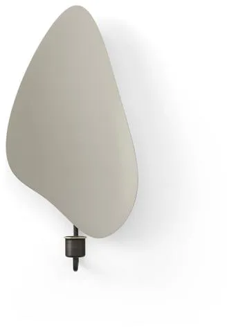 Audo Flambeau Wandleuchter H34 Brünierte Messing/Grau