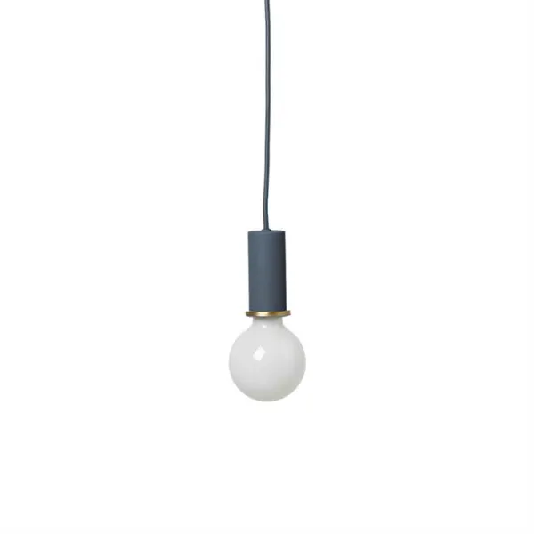 Ferm Living Socket Pendelleuchte Low - Dunkelblau
