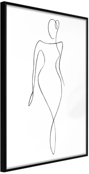 ARTGEIST Poster mit Rahmen - Impeccable Figure Gold 40x60